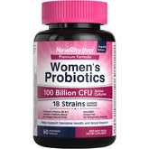 Front view of NewRhythm Women's Probiotics bottle