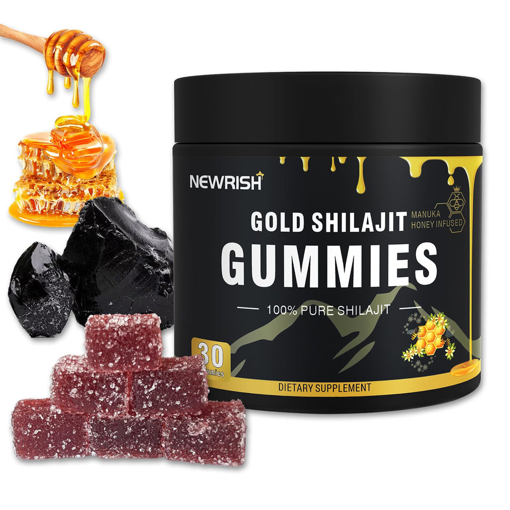 Hero image of Newrish Shilajit Gummies with Manuka Honey