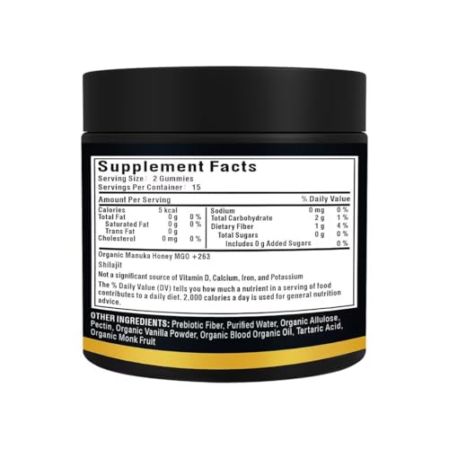 Packaging interior view of the gummies