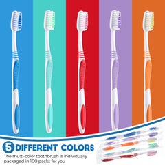 Close up of soft polypropylene bristles on Newtay travel toothbrush