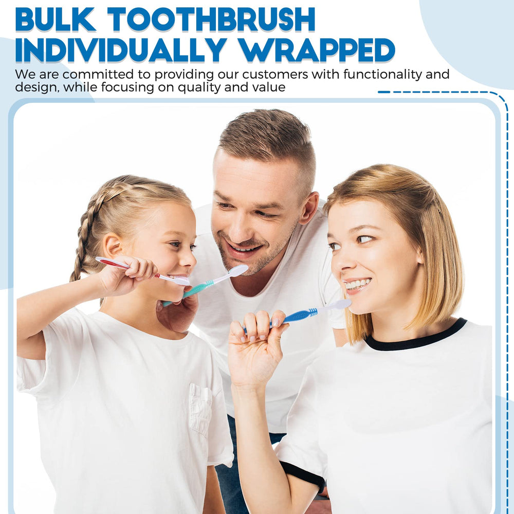 Travel friendly packaging with individually wrapped toothbrush