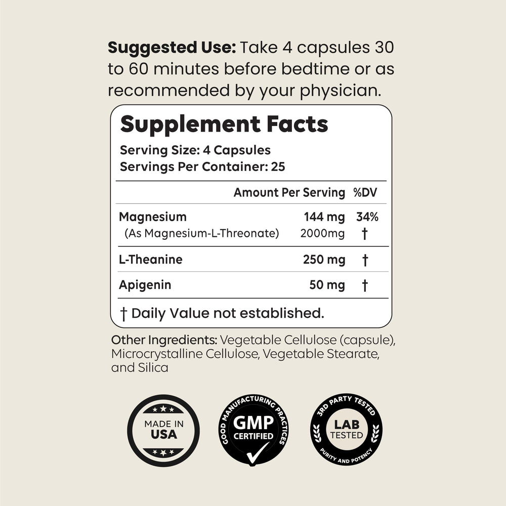 Newt's Sleep Aid ingredients list