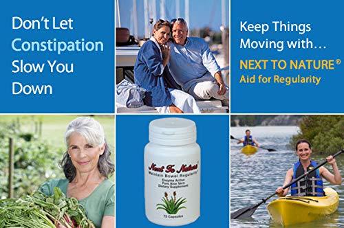 Next to Nature Aloe Vera 75-capsule bottle packaging and product details