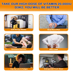 Two bottles of Nextdia D3 + K2 20,000 IU side-by-side on a white background