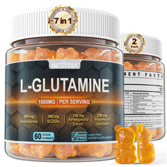 Front view of Nextdia L-Glutamine Gummies bottle