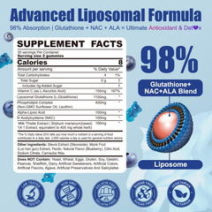 Close-up of sugar-free liposomal glutathione gummy