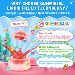 No fish taste sugar-free omega-3 gummies for kids