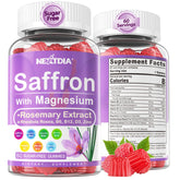 NextDia Saffron with Magnesium Glycinate Gummies bottle front view