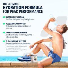 NF Sports Hydrate 2.0 dissolving packet demonstrates fast mix for refreshing grape hydration.