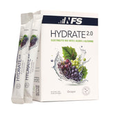 NF Sports Hydrate 2.0 grape packets shown for on-the-go hydration and quick flavor boost.