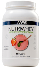 NF Sports Nutri Whey tub front shows post-workout recovery protein and endurance support