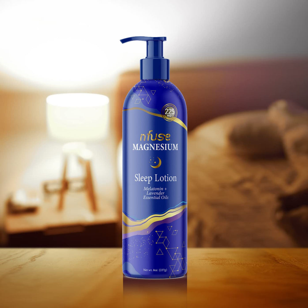 Lotion with lavender essential oils for aromatherapy