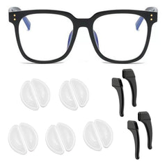 NG-01 air cushion nose pads attached to glasses frame