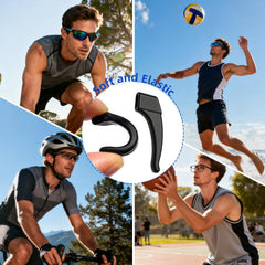Pack includes 5 nose pad pairs and 2 eyeglass ear hooks