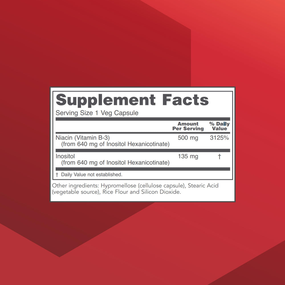 Niacin 500mg hexanicotinate capsules