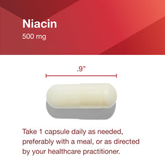 Niacin 500mg label detail