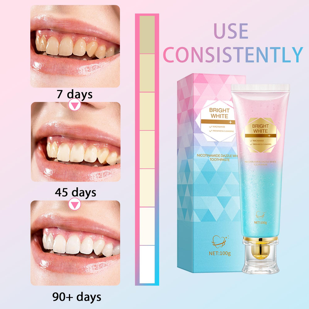 Whitening effect visual showing bright smile