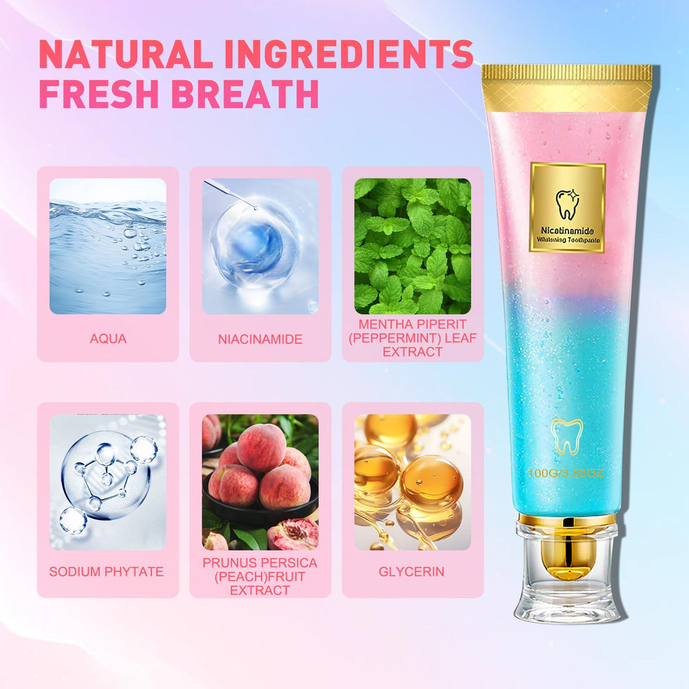 Niacinamide toothpaste pack - 2pc