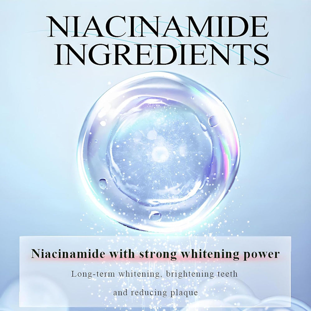 Niacinamide Whitening Toothpaste 100g packaging box and tube