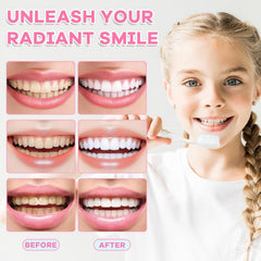 Toothpaste applying to teeth emphasizing fresh breath