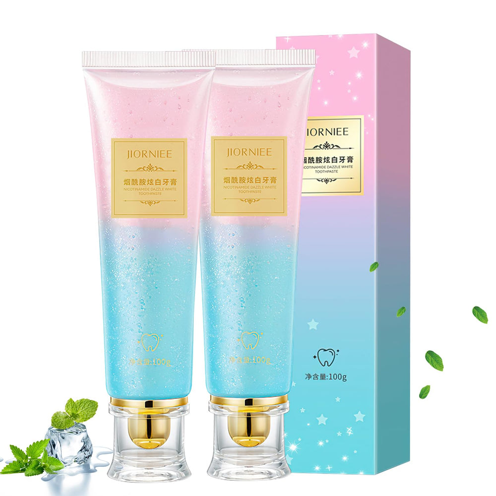 Front view of 2PCS Niacinamide Whitening Toothpaste