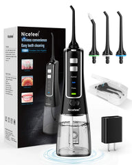 Nicefeel cordless water flosser with 300ml water tank