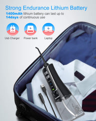 IPX7 waterproof design and travel-friendly cordless water flosser