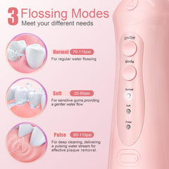 Gentle pulses mode for tonsil stone relief