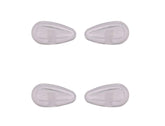 NicelyFit screw-in nose pads 15x7mm clear – pair 1