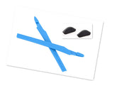 NicelyFit Oakley Crosslink temple arm socks and nose pads kit in blue