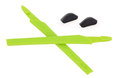 NicelyFit replacement temple arm socks and nose pads for Oakley Crosslink frames in green