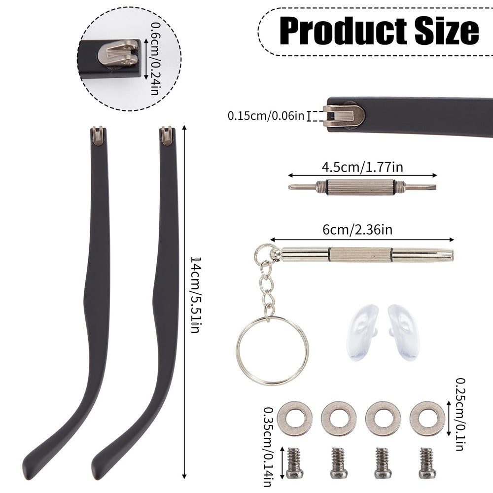 TR90 temple arms for glasses