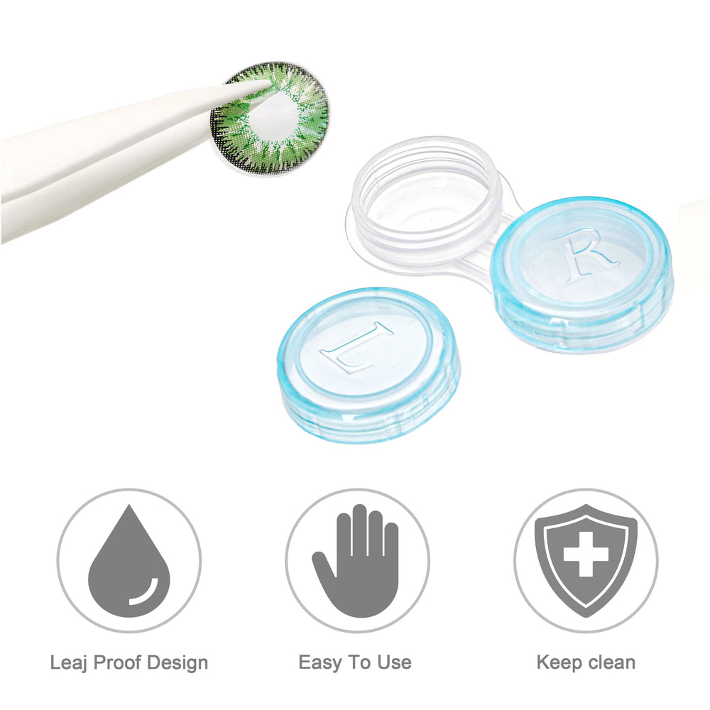 Purple Nicunom contact lens case