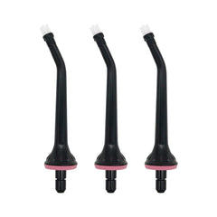 Replacement tips for Nicwell water flosser in black, 3-pack, individually wrapped