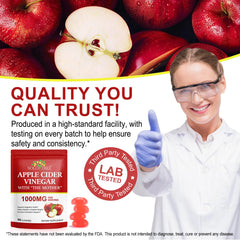 NIFEISHI ACV Gummies taste test—delicious, no aftertaste.