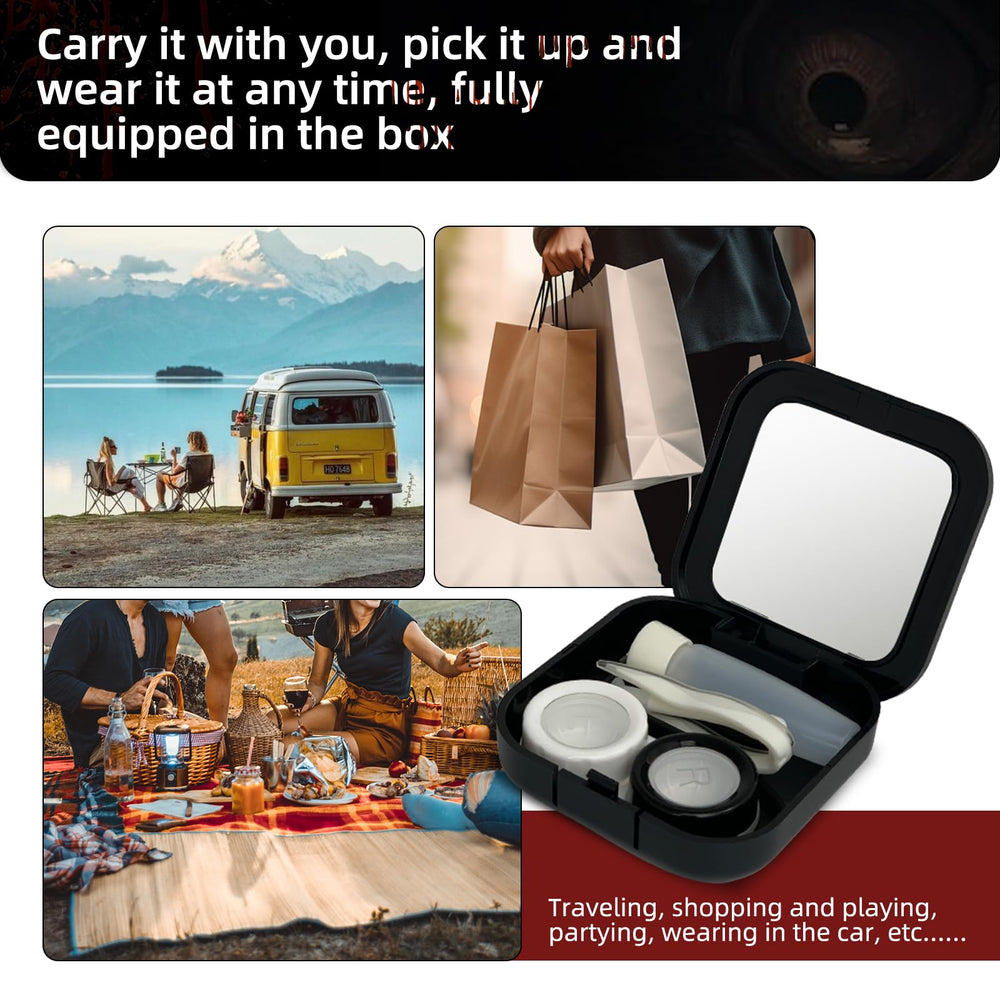 Night-time storage case and organizer for contacts