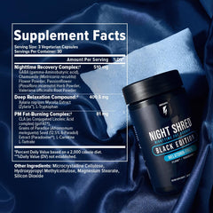 Night Shred capsules inside the bottle