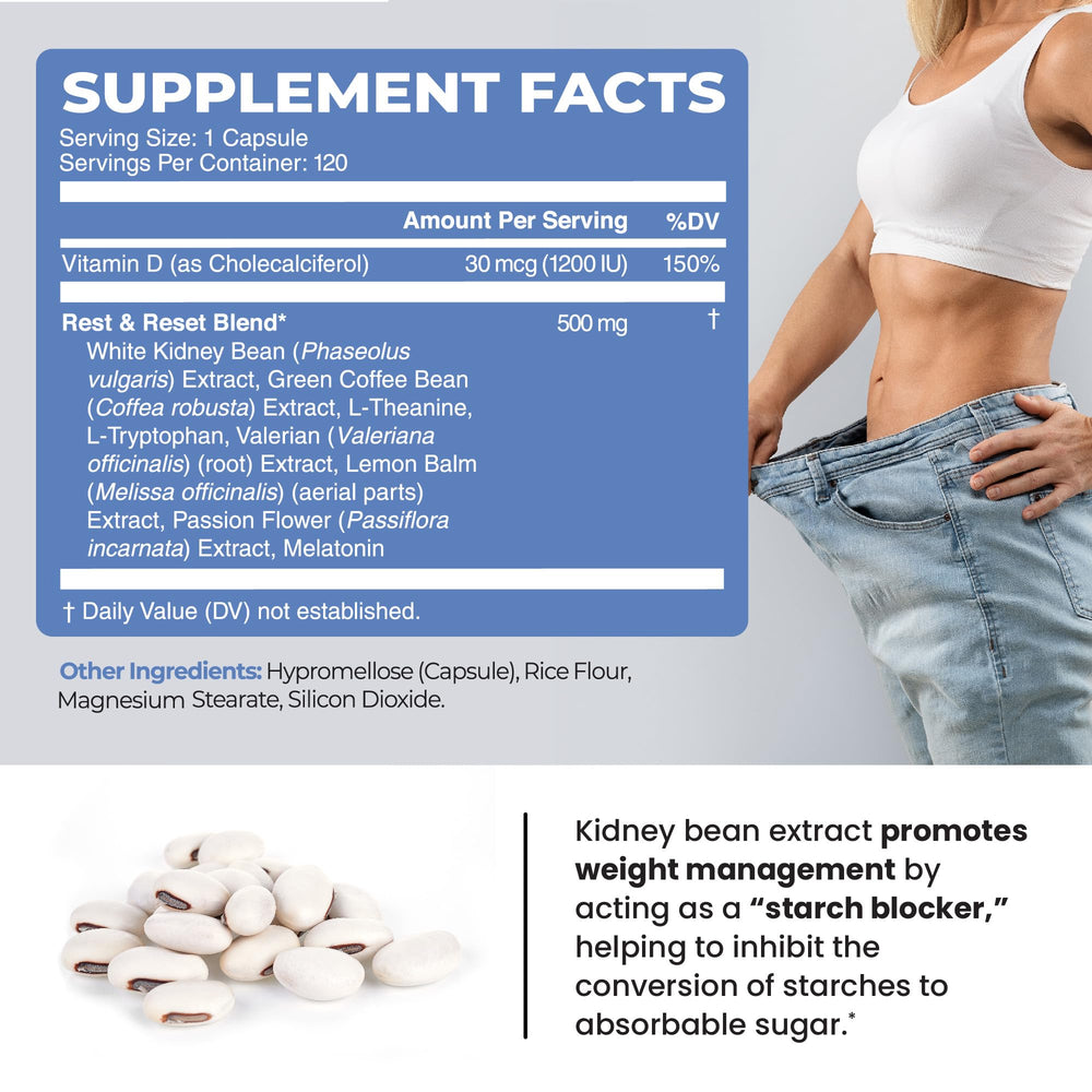 GMP quality bottle and label of Night Time Fat Burner