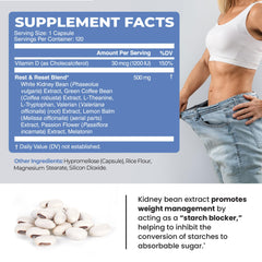 GMP quality bottle and label of Night Time Fat Burner