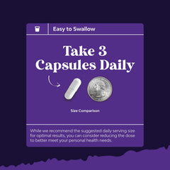 Front and back of the supplement bottle label
