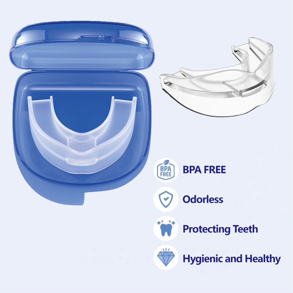 Lightweight, durable mouth guard designed to protect teeth during sleep