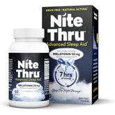 Front view of Nite Thru Advanced Sleep Aid packaging