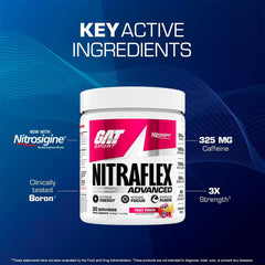 Athlete performing exercise with Nitraflex ready