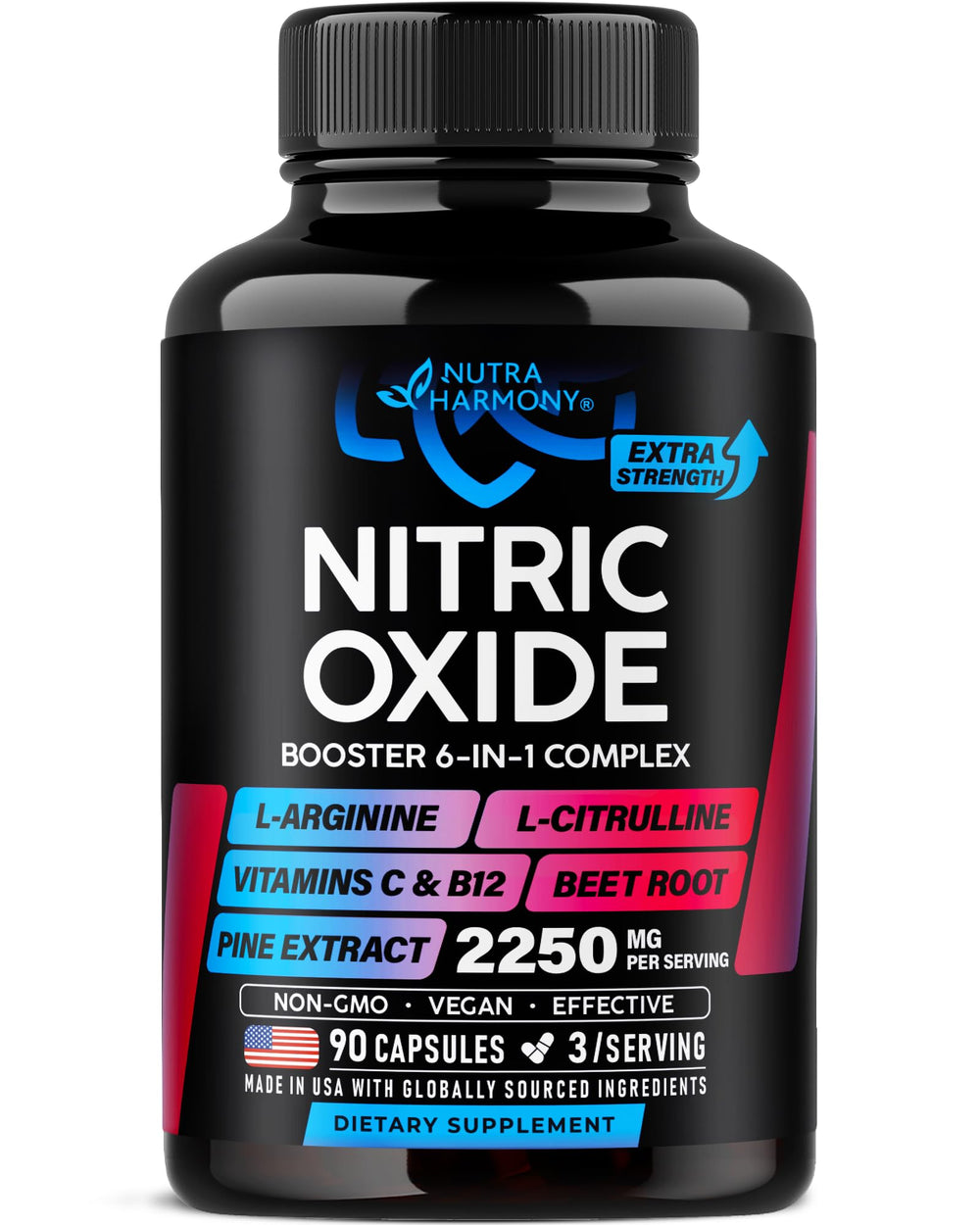 Nitric Oxide Booster bottle - 2250mg hero image