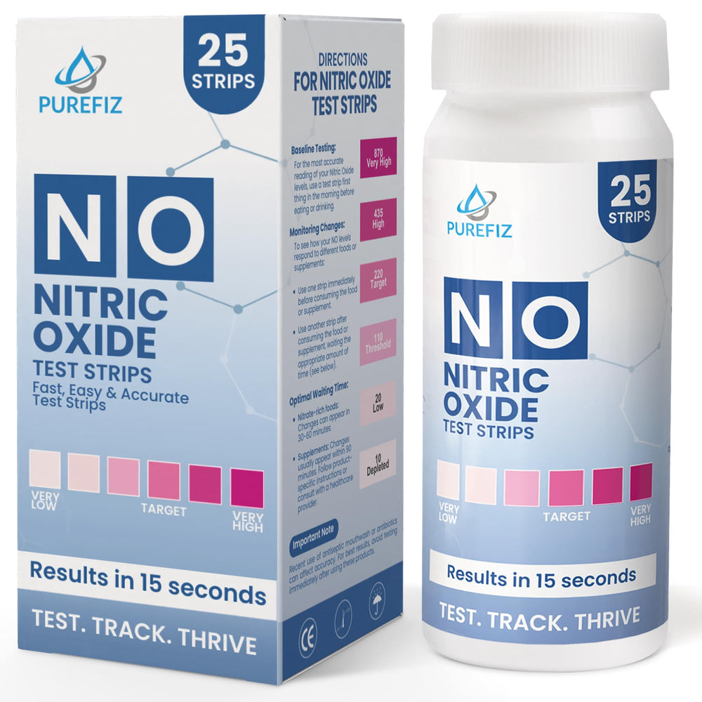 Nitric Oxide Test Strips 25 Pack – front view