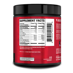 Detail of the Nitrosurge Shred label ingredients
