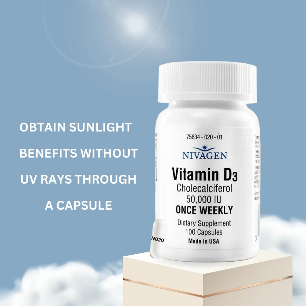 Non-GMO and gluten-free Vitamin D3 capsules
