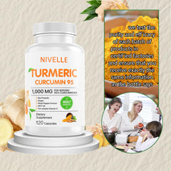 Nutrition facts and dosage information for NIVELLE Turmeric Curcumin
