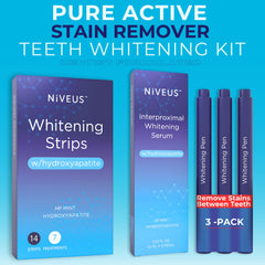 Mint flavor whitening strips in blister packs