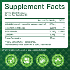 Gluten-free and non-GMO NMNH supplement